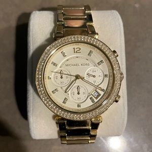 Gold Michael Kors “Parker” watch